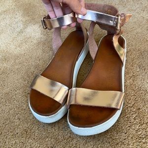 MIA Rose Gold Sandals